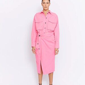 PFIEFFER FORBES TWIST DRESS | PINK Size XL